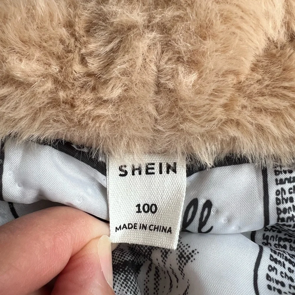 Teddy Bear Winter Coat Size 100 (SHEIN 3T)